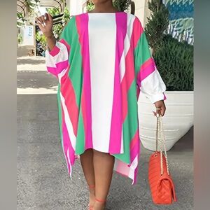 Asymmetrical Multicolor Dress